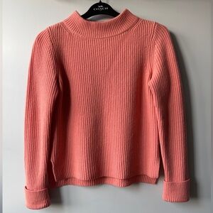 Lafayette 148 NY Ribbed Wool Cashmere Sweater -Salmon Pink - Size S